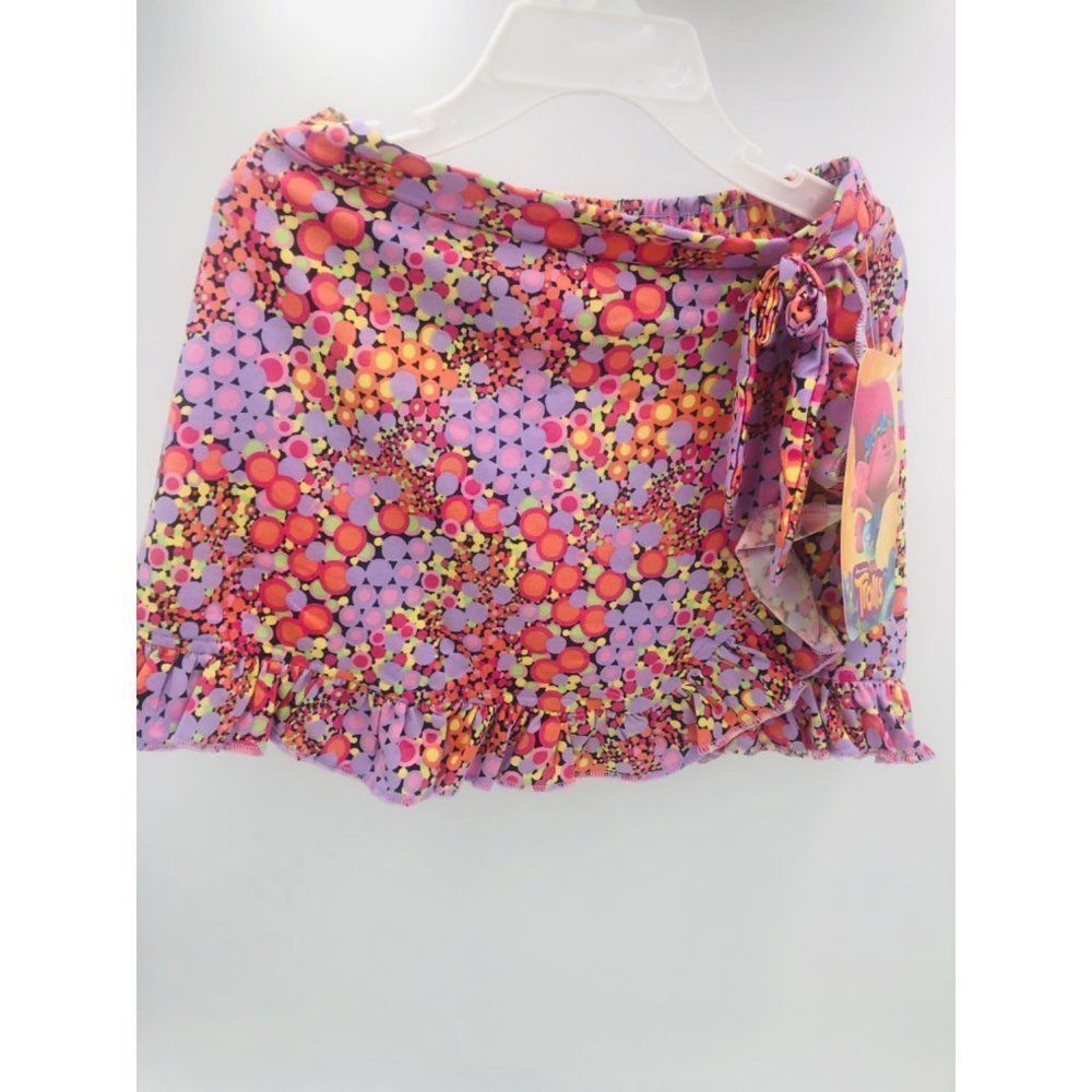 Brand New Dreamworks Trolls Multicolored Mini‎ Skirt For Girls Size 5